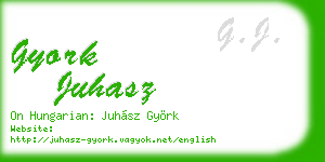 gyork juhasz business card